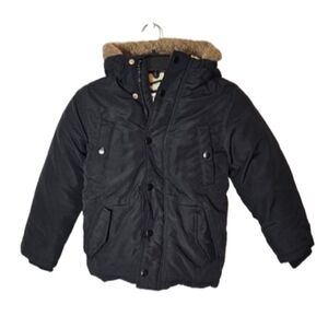 Old Navy Kids Black Winter Sherpa Lined Jacket Size Small 6/7